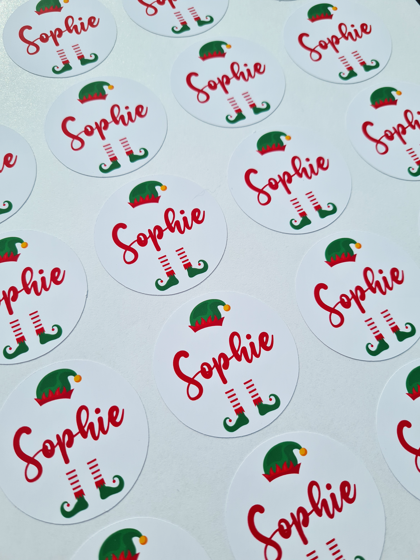 Elf Christmas Stickers