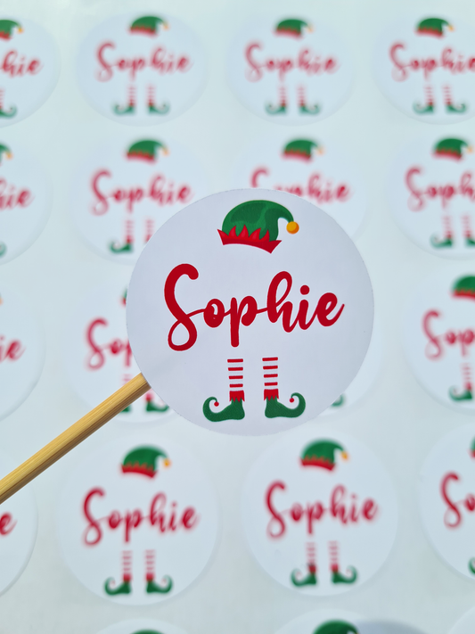 Elf Christmas Stickers
