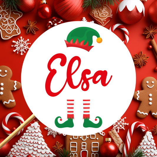 Elf Christmas Stickers