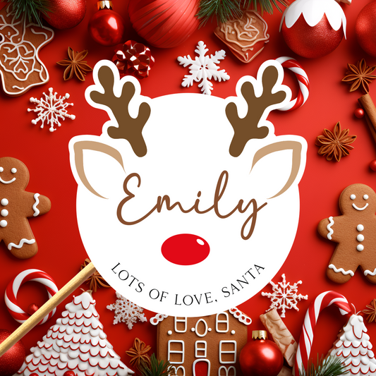 Reindeer Christmas Stickers