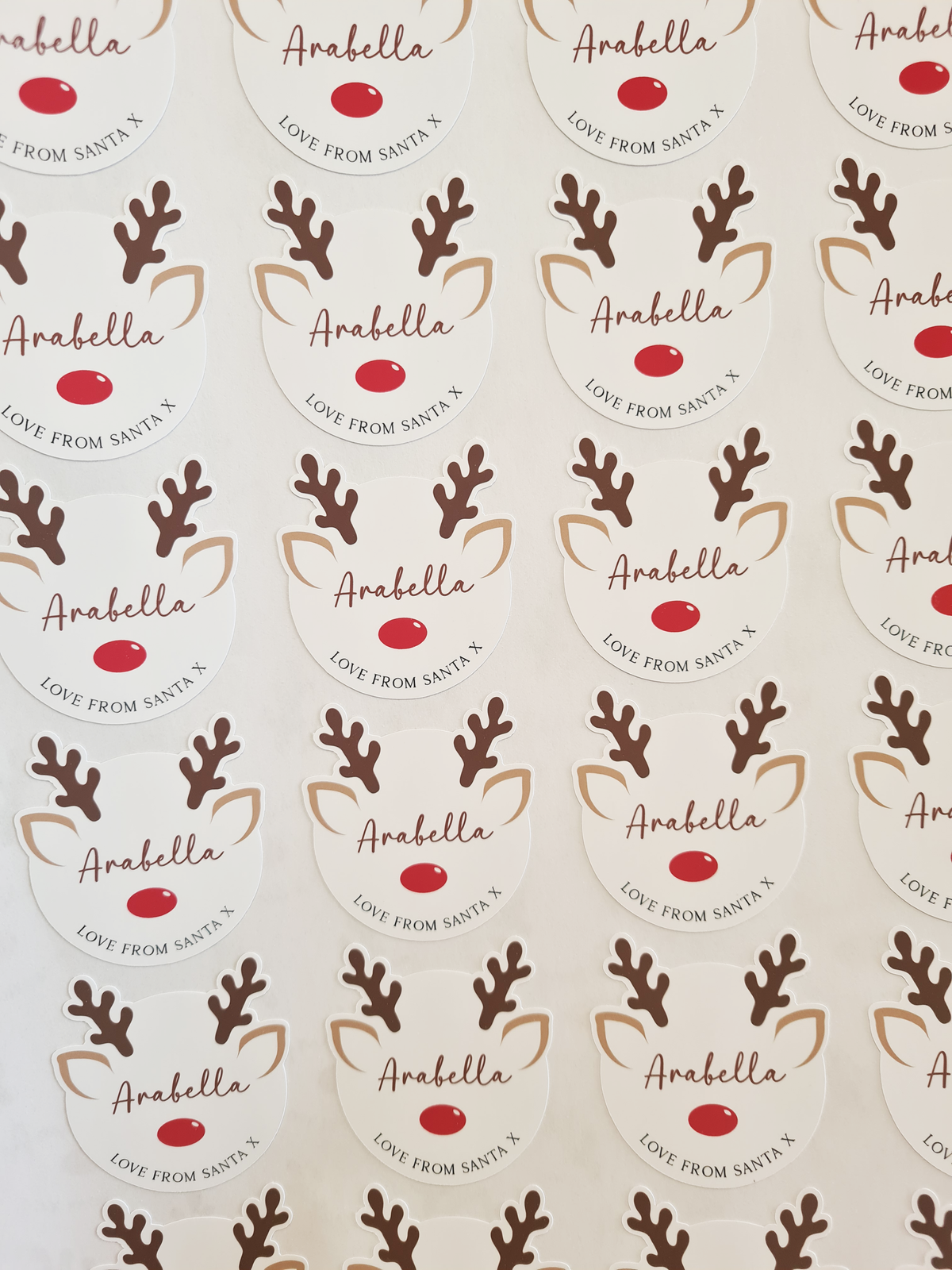 Reindeer Christmas Stickers
