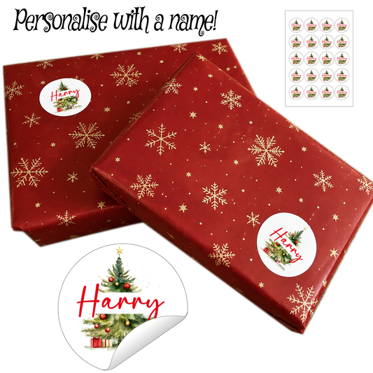 Personalised Christmas Tree Stickers